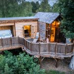Treehouse hot tub and decking