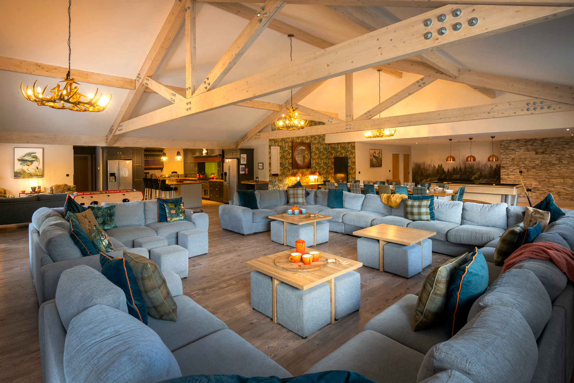 The Coach house - sleeping 16 guests, featuring luxury designer interiors