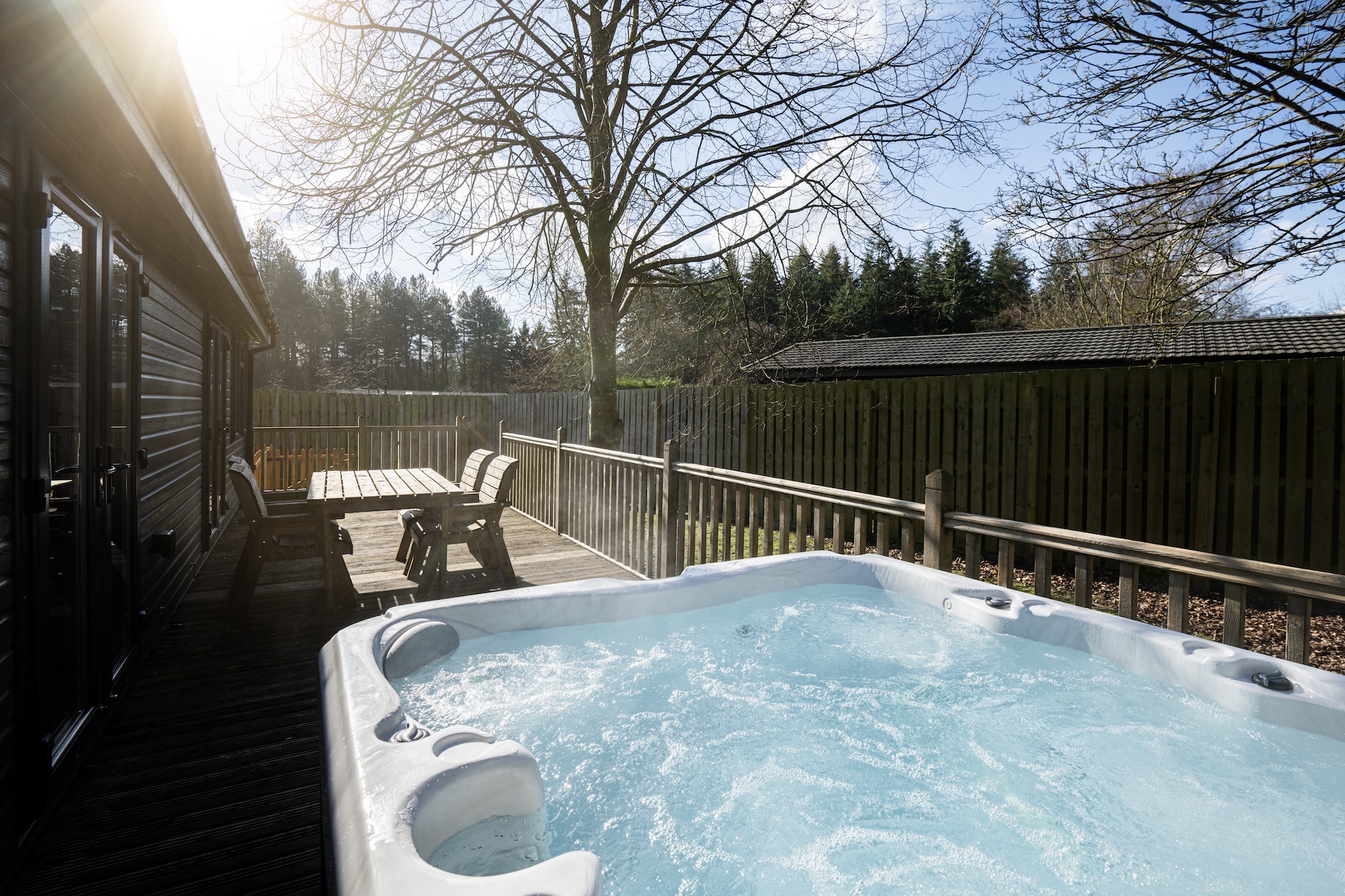 Family friendly lodges with hot tubs